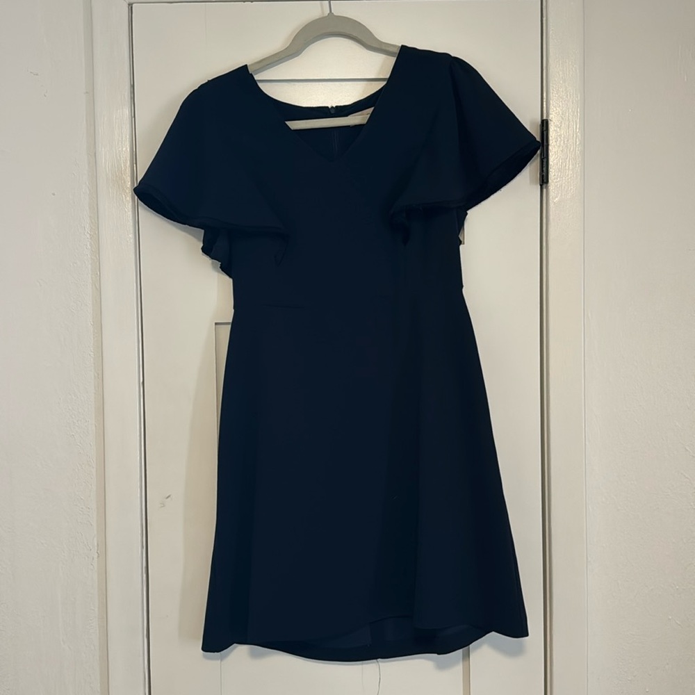 Navy dress from Loft. Perfect work dress!